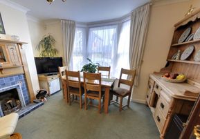 large and light dining room 